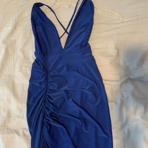 Royal Blue Long Dress with Slit